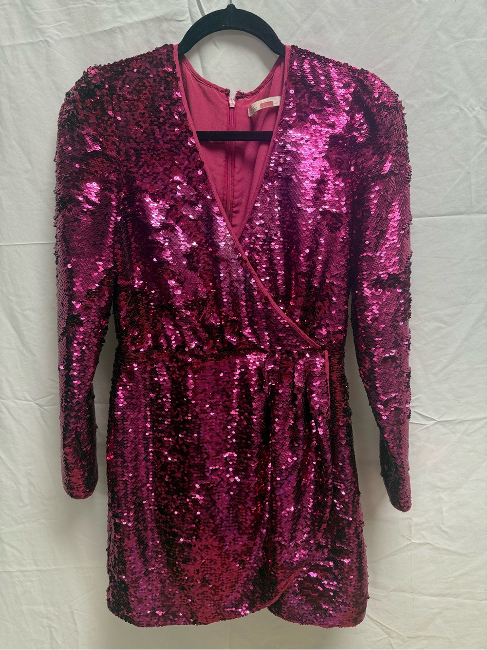 Talulah Sequin Wrap Mini Dress